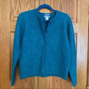 Vintage 100% wool cardigan sweater